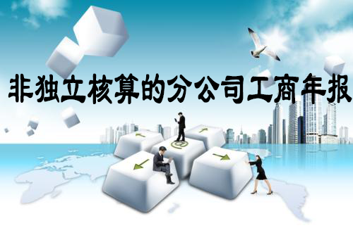 非獨立核算的分公司工商年報 非獨立核算的分公司工商年報