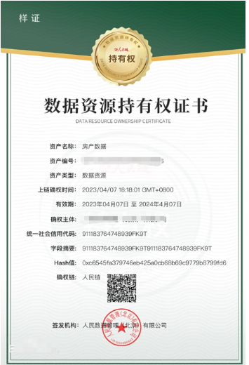 數(shù)據(jù)資源持有權(quán)證書